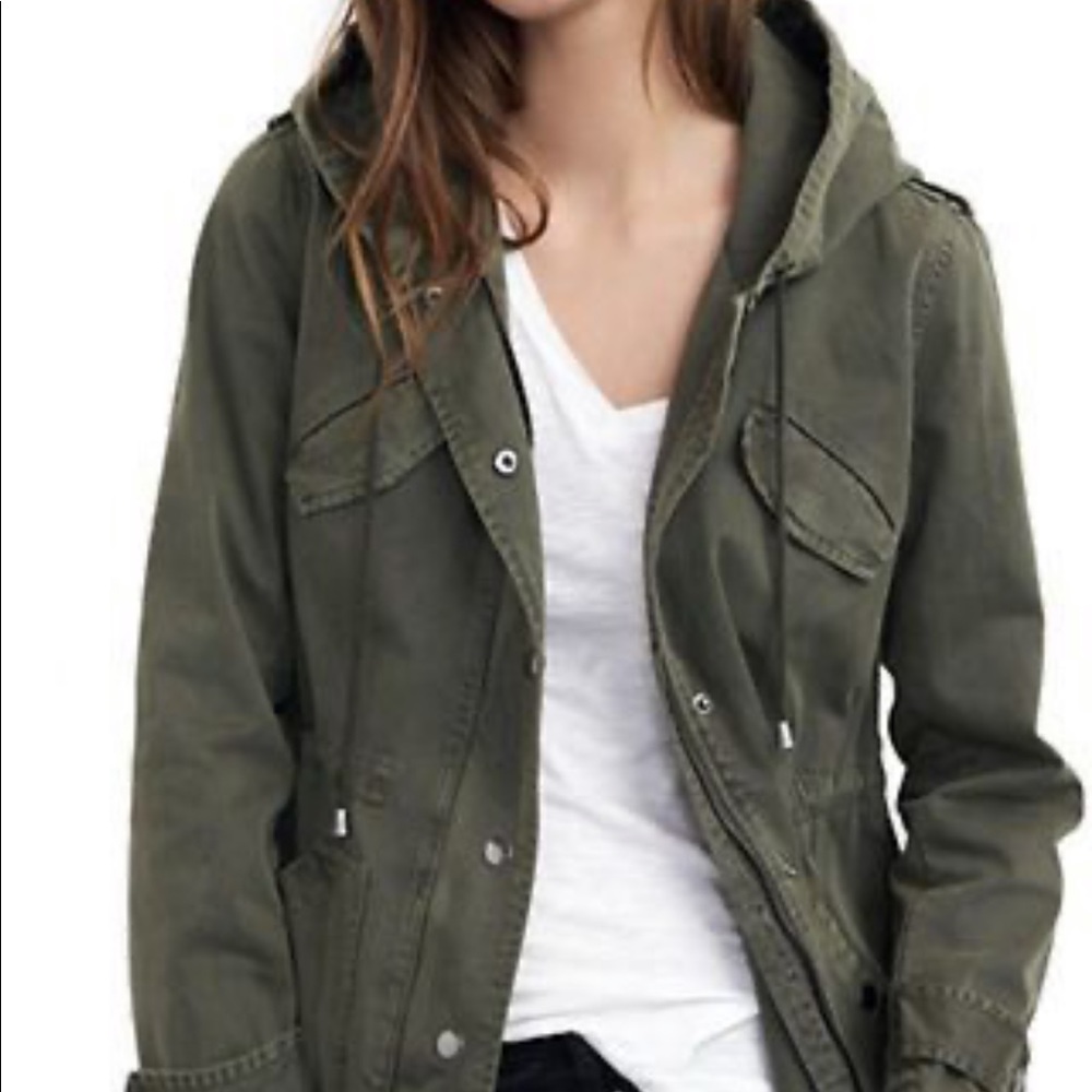 Velvet by Graham & Spencer Hooded Military Jacket